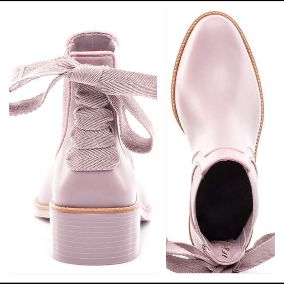 Bernardo Shoes - Rose lace up rain Boots